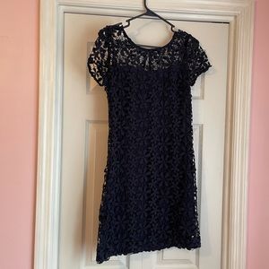 Hollister Floral Navy Dress